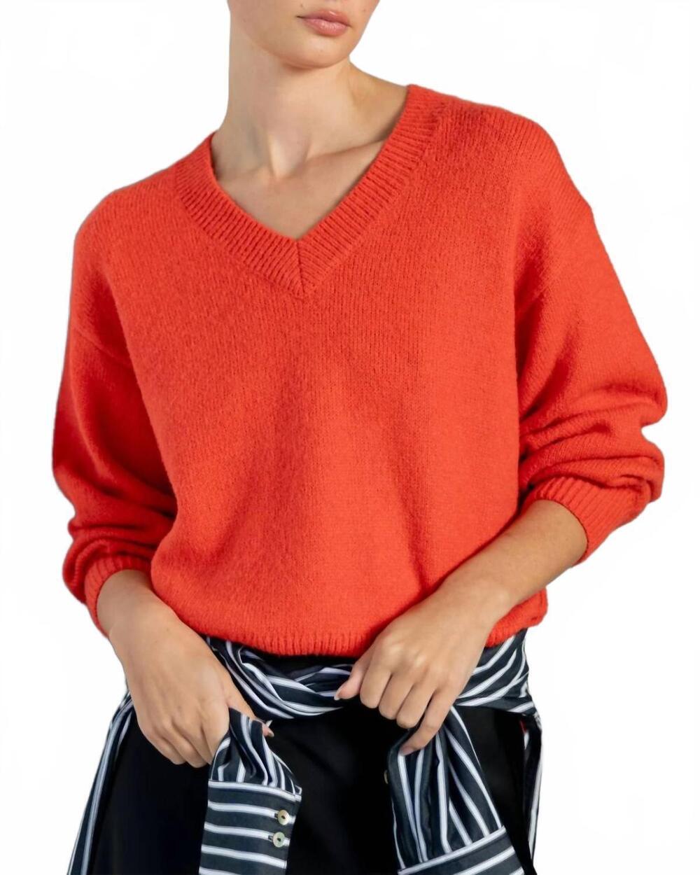 NEW ECHO ophelia sweater in orange